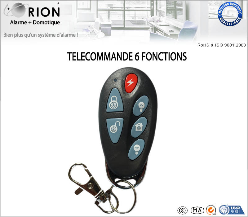 telecommande-6-fonctions-systeme-alarme
