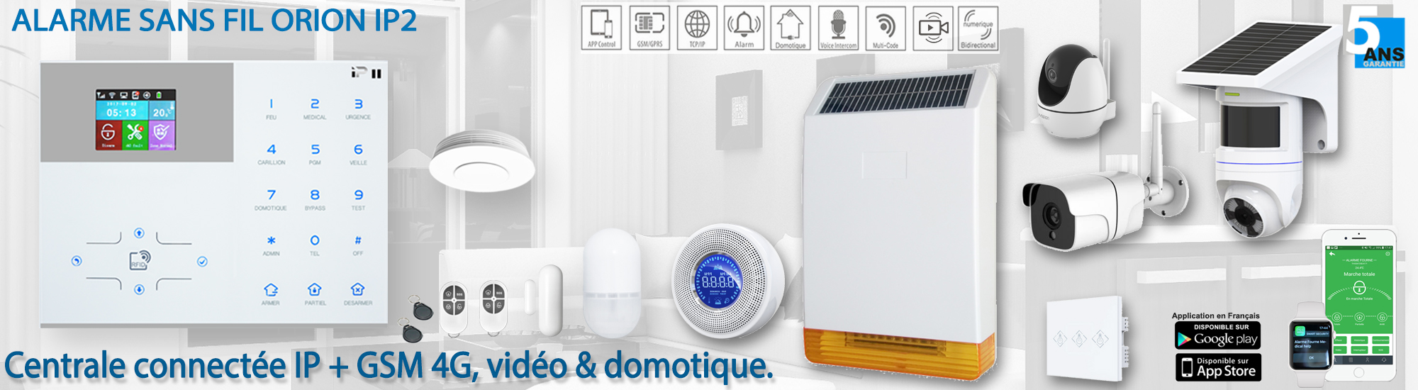 alarme maison sans fil Orion