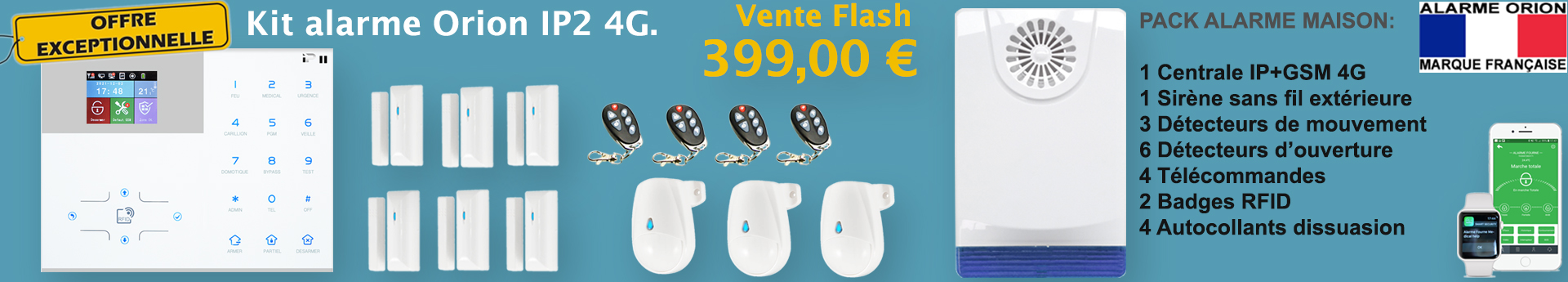 Pack alarme maison vente flash