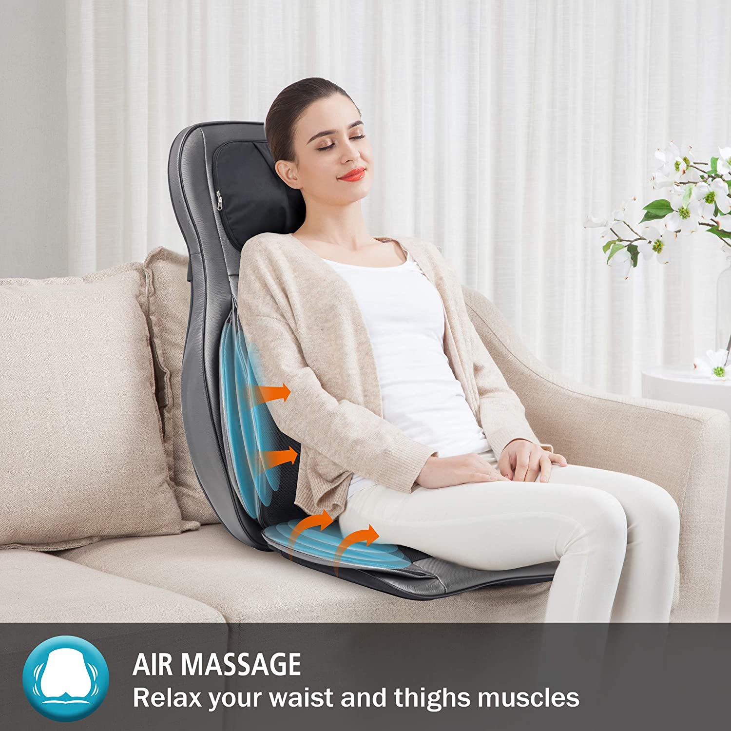 Massager massage back chair shiatsu pad kneading heat giveaway relax intensity adjustable deep full edit pain muscle body click