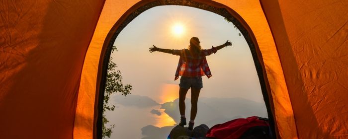 tente toi montagne soleil