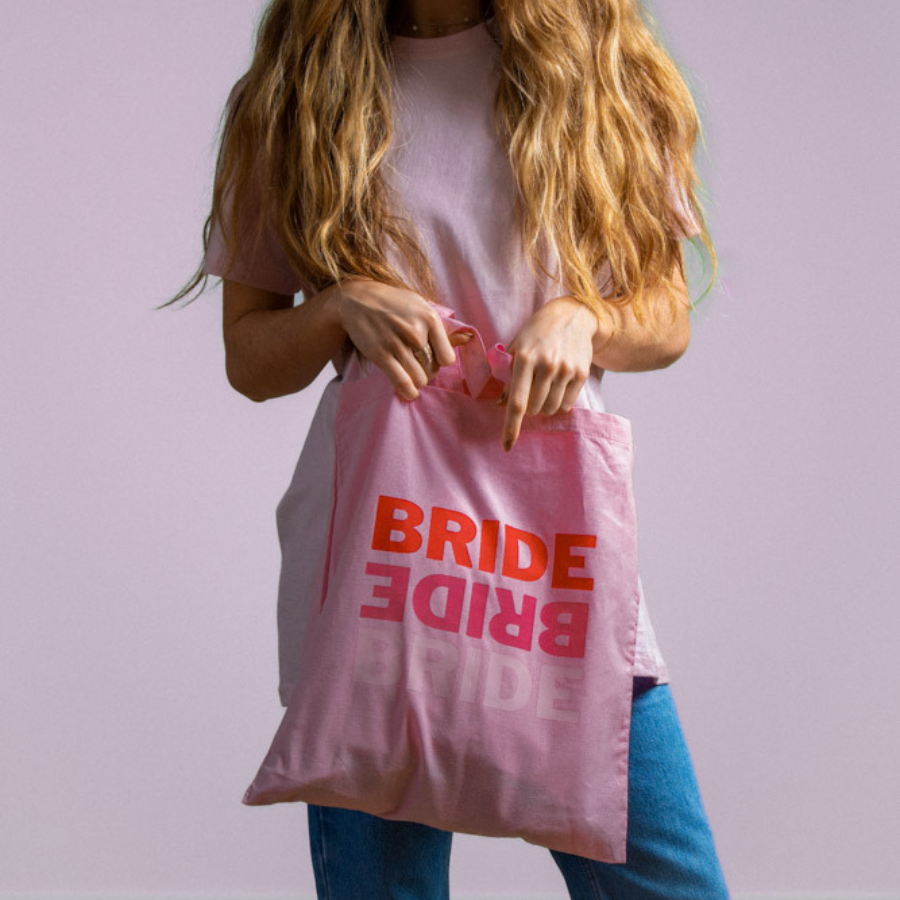 Tote bag rose EVJF