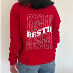 Sweat Bestie rouge EVJF