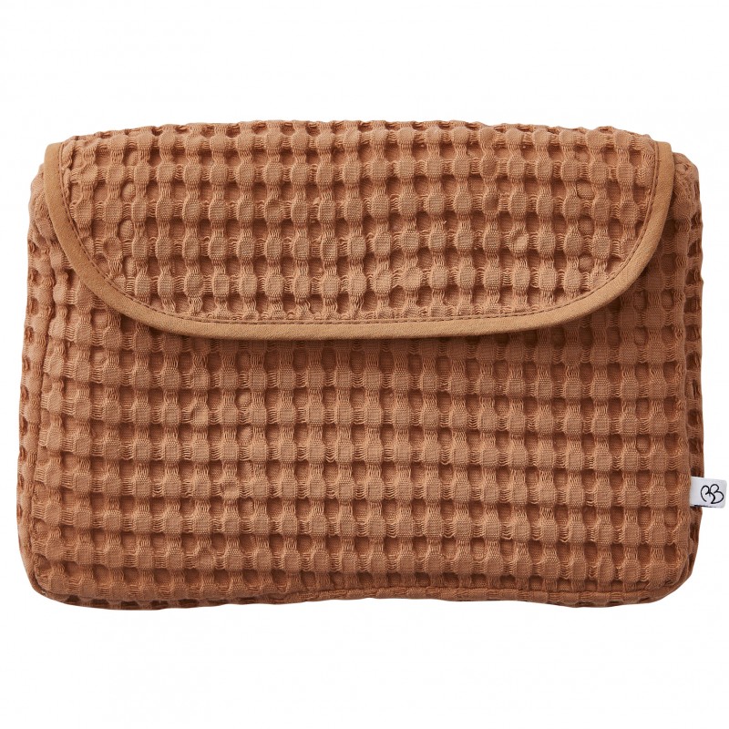 BB&Co - Pochette imperméable en coton gaufré : Latte par BB&Co