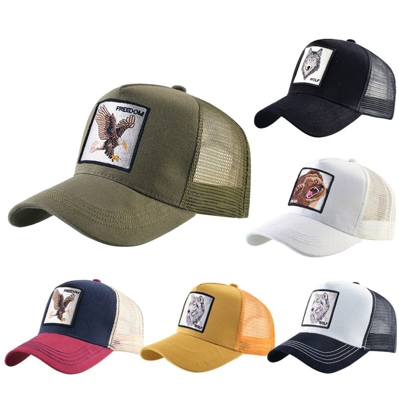 Casquette-avec-broderie-Animaux-capclap