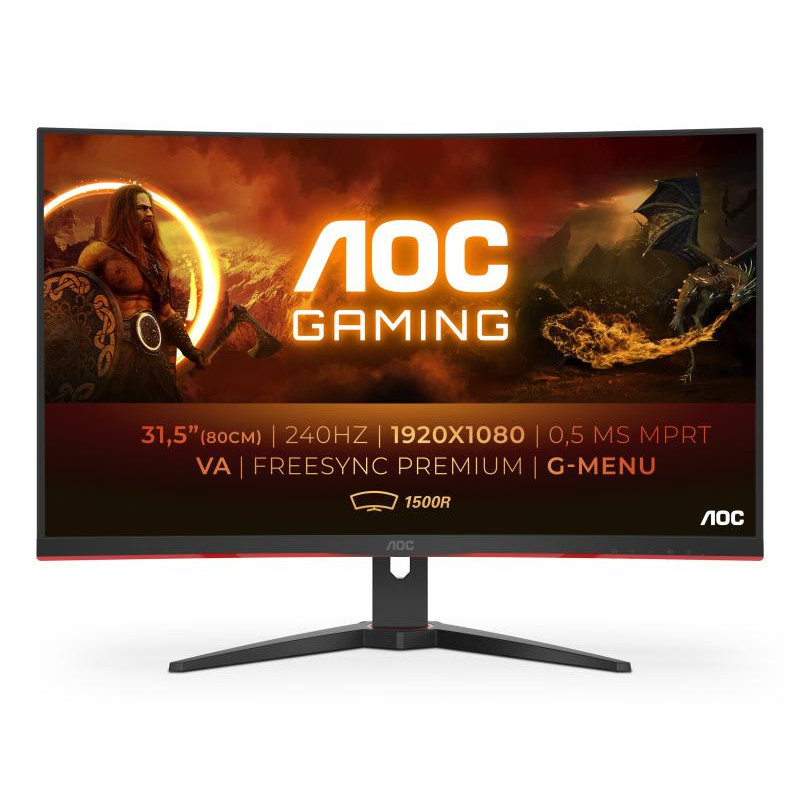 aoc-g2-c32g2ze-bk-ecran-plat-de-pc-80-cm-315-1920-x-1080-pixels-full-hd-led-noir-rouge