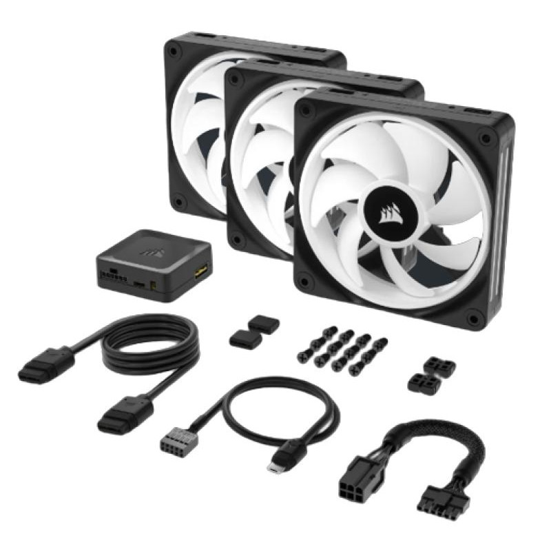 corsair-kit-de-demarrage-ventilateurs-pwm-120-mm-corsair-icue-link-qx120-rgb