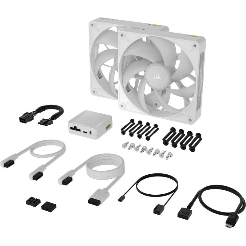 corsair-kit-de-demarrage-ventilateurs-icue-link-rx140-rgb-max-white-dual-fan