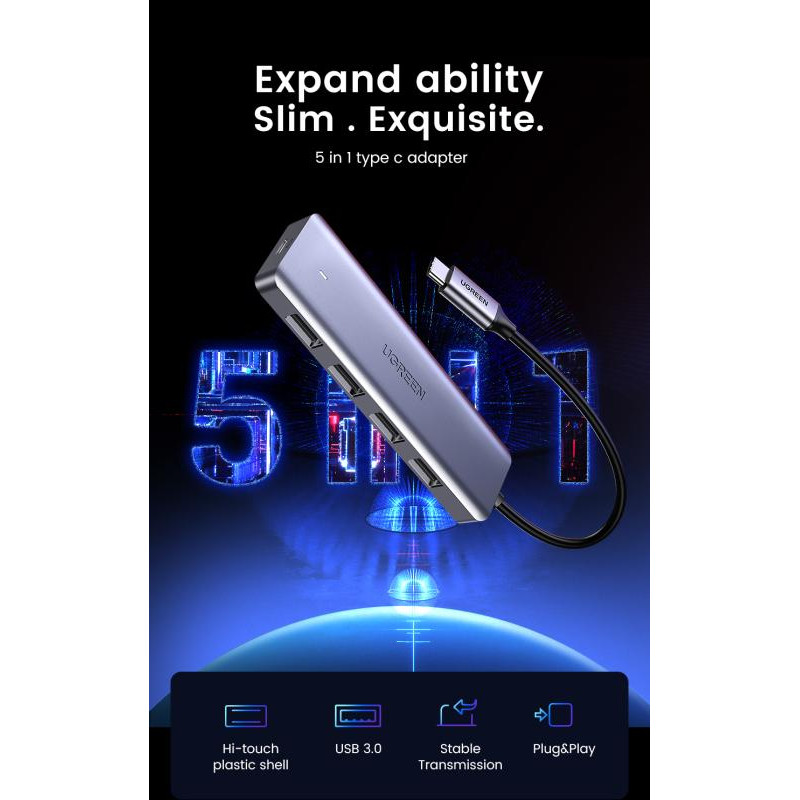 ugreen-hub-4-port-usb30-avec-port-alimentation