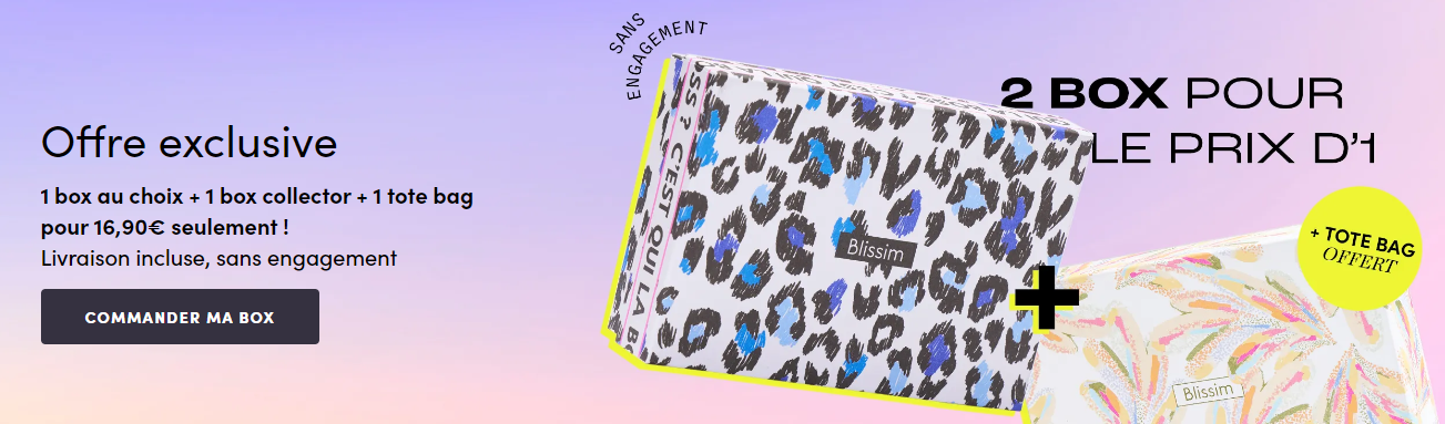 BLISSIM - 2 box beauté pour le prix d