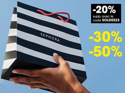 SEPHORA - Voir les soldes restantes (fin au 01/08)