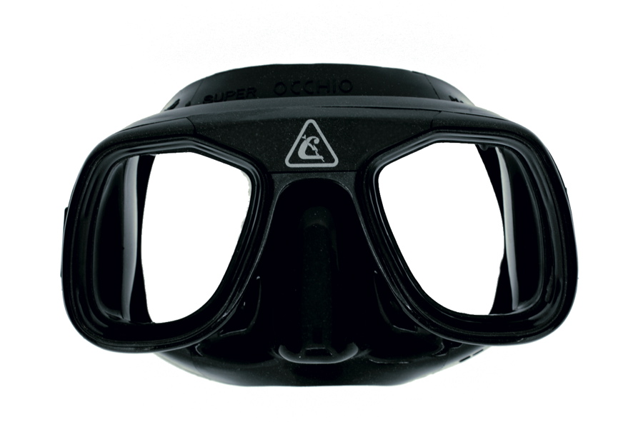 Masque de plongée SUPER OCCHIO noir avec verres progressifs