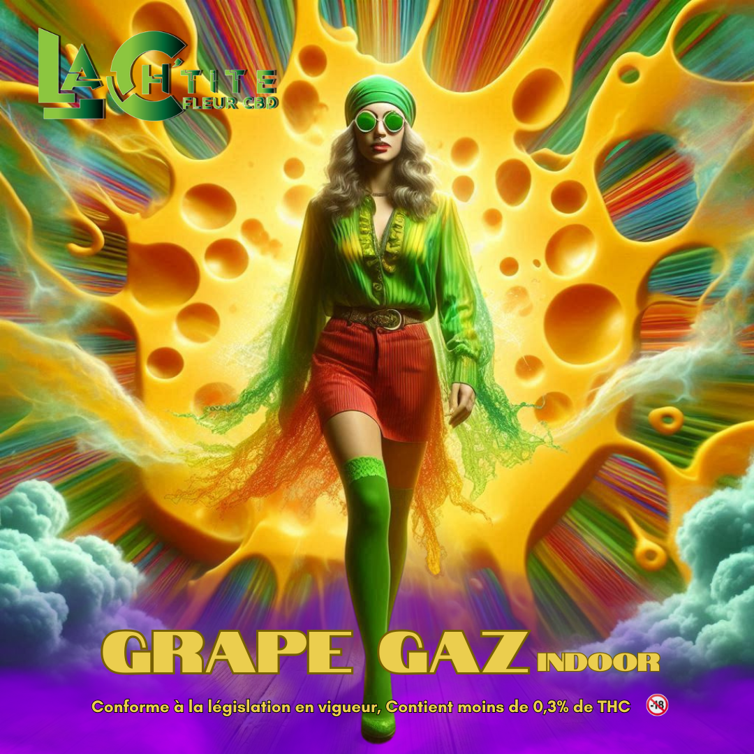 GRAPE GAZ INDOOR CBD 14.5% THC 0.3%