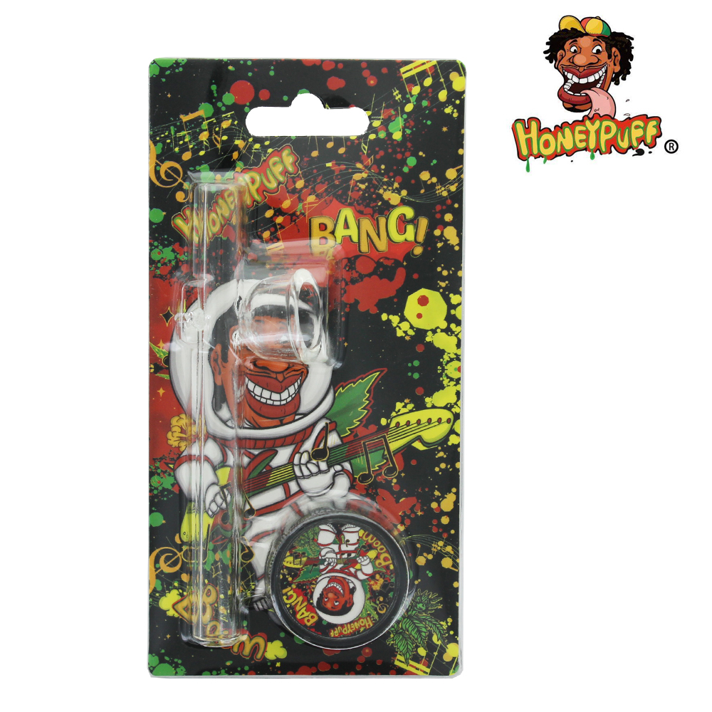 Kit Fumeur Honeypuff © Grinder & Pipe en verre