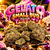 Gelato Small Bud Indoor CBD, fleurs en gros plan et visuel premium rose et doré