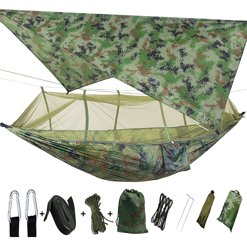 Hamac-de-Camping-en-plein-air-lit-balan-oire-Portable-avec-moustiquaire-pour-chasse-et-jardin