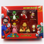 Figurines-Super-Mario-Bros-en-PVC-6-pi-ces-lot-3-7cm-jouets-d-action-Luigi