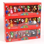 Figurines-Super-Mario-Bros-en-PVC-6-pi-ces-lot-3-7cm-jouets-d-action-Luigi