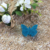 porte-clé papillon bleu ciel 001