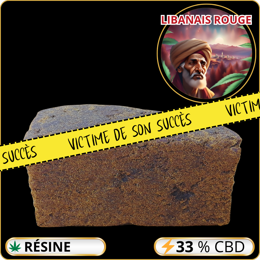 libanais rouge résine cbd