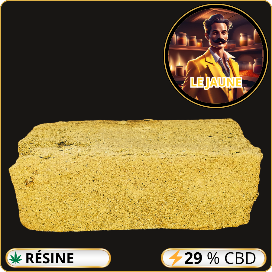 le jaune résine cbd