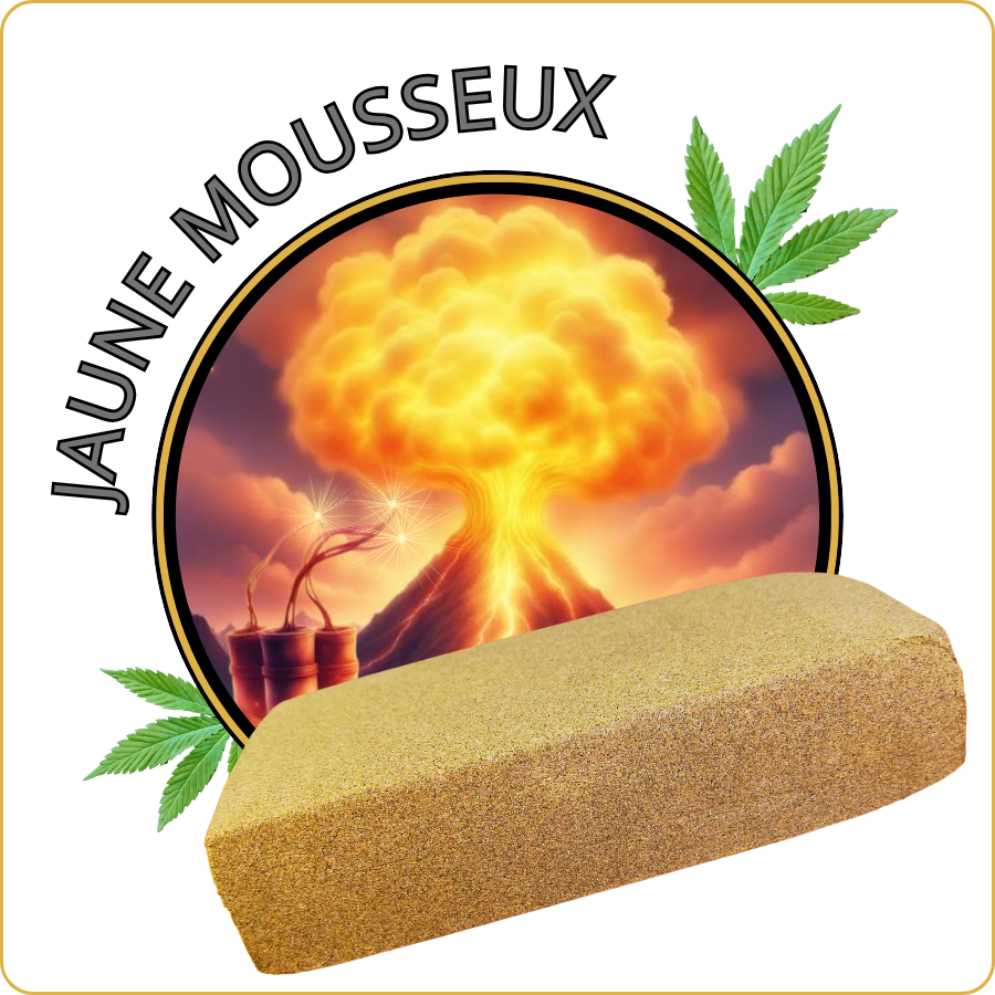 jaune mousseux resine cbd pas cher