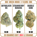 box greenhouse fleur cbd - fleur cbd pas cher - skywalker og cbd - strawberry banana cbd - bubble gum cbd - cbd pas cher