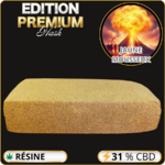 jaune mousseux résine cbd