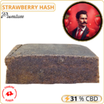 strawberry hash cbd - résine cbd pas cher