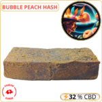 bubble peach hash cbd - résine cbd pas cher