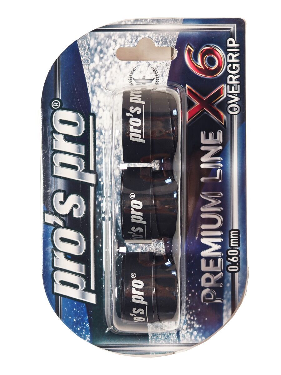 Surgrip Pro\'s Pro Premium Line X6 Noir – Pack de 3