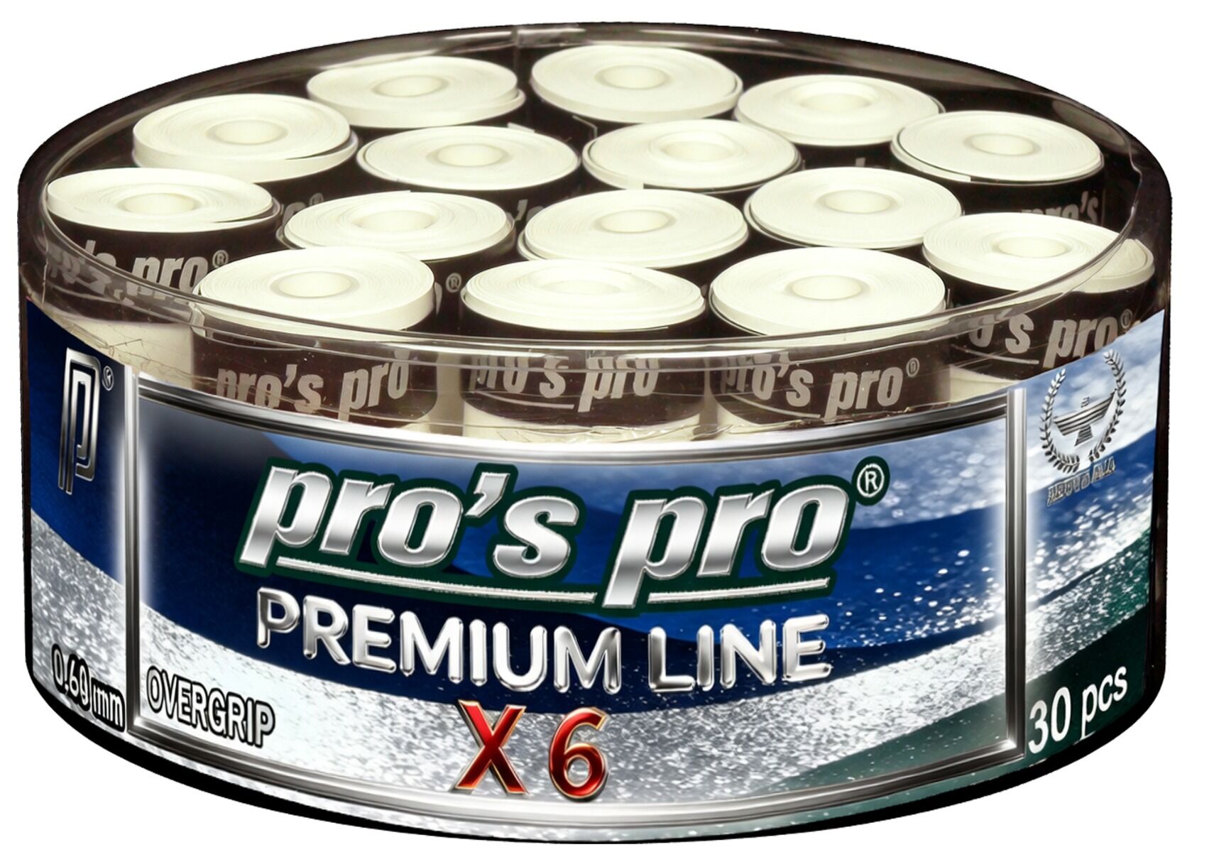 Surgrips Pro\'s Pro Premium Line X6 Blanc – Pack de 30
