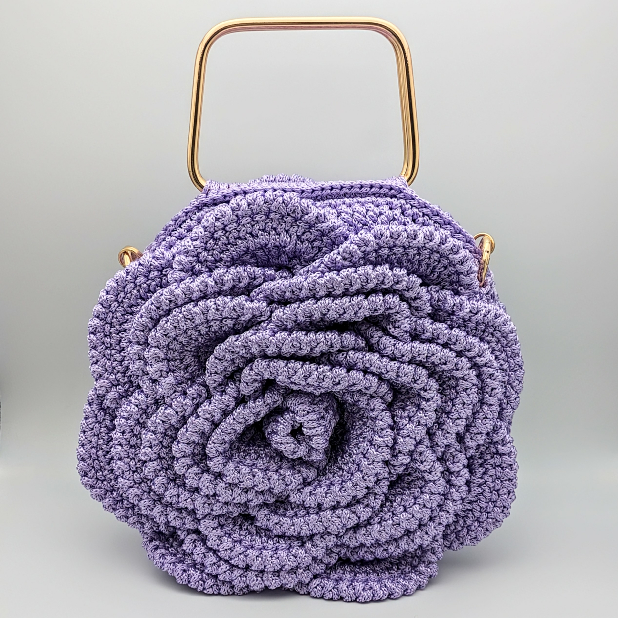 Sac crochet violet.2