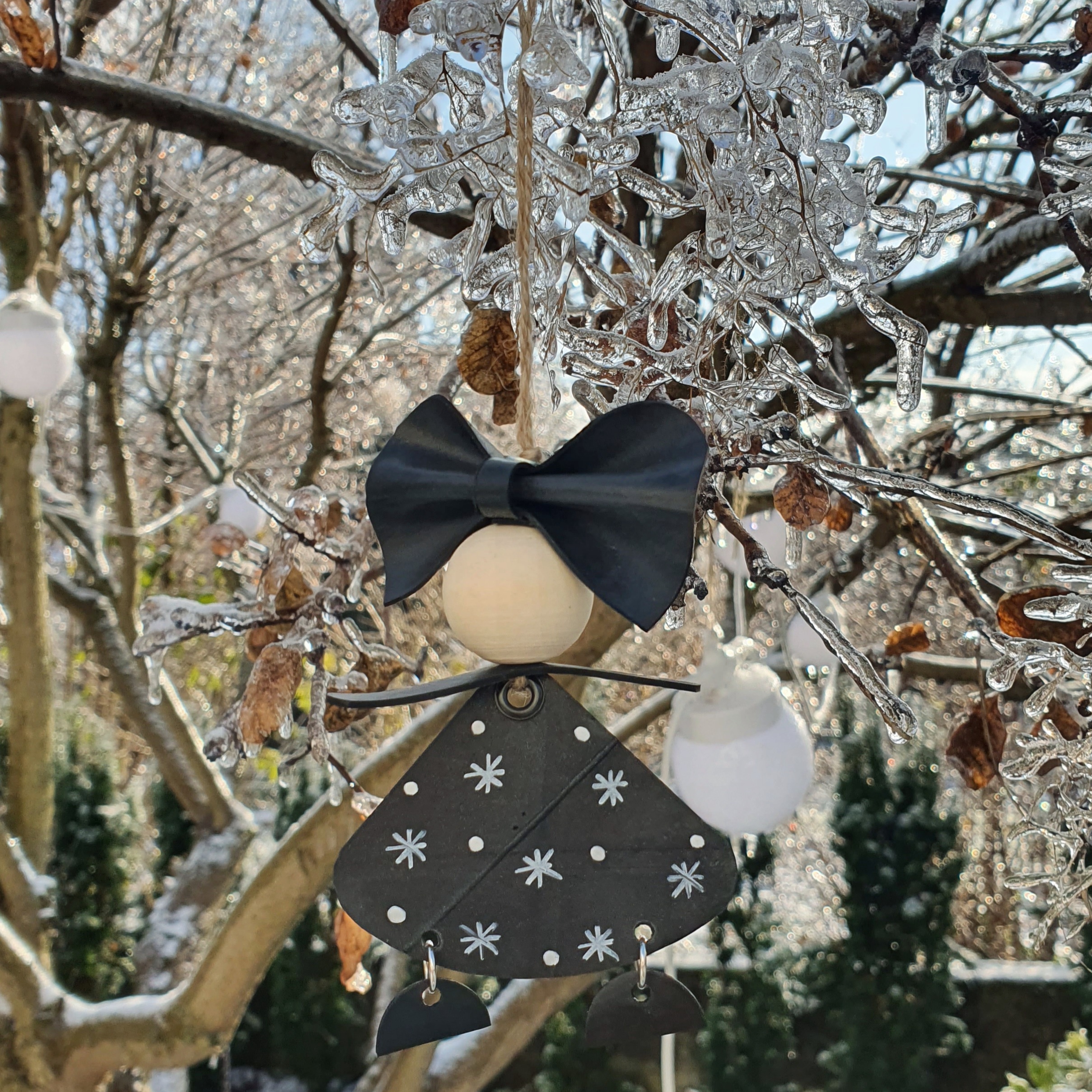 Georgette flocons en situation