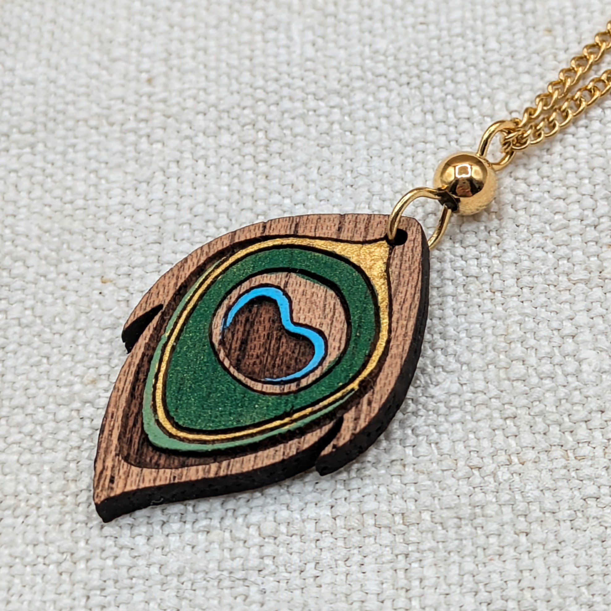 Collier paon - La Louve