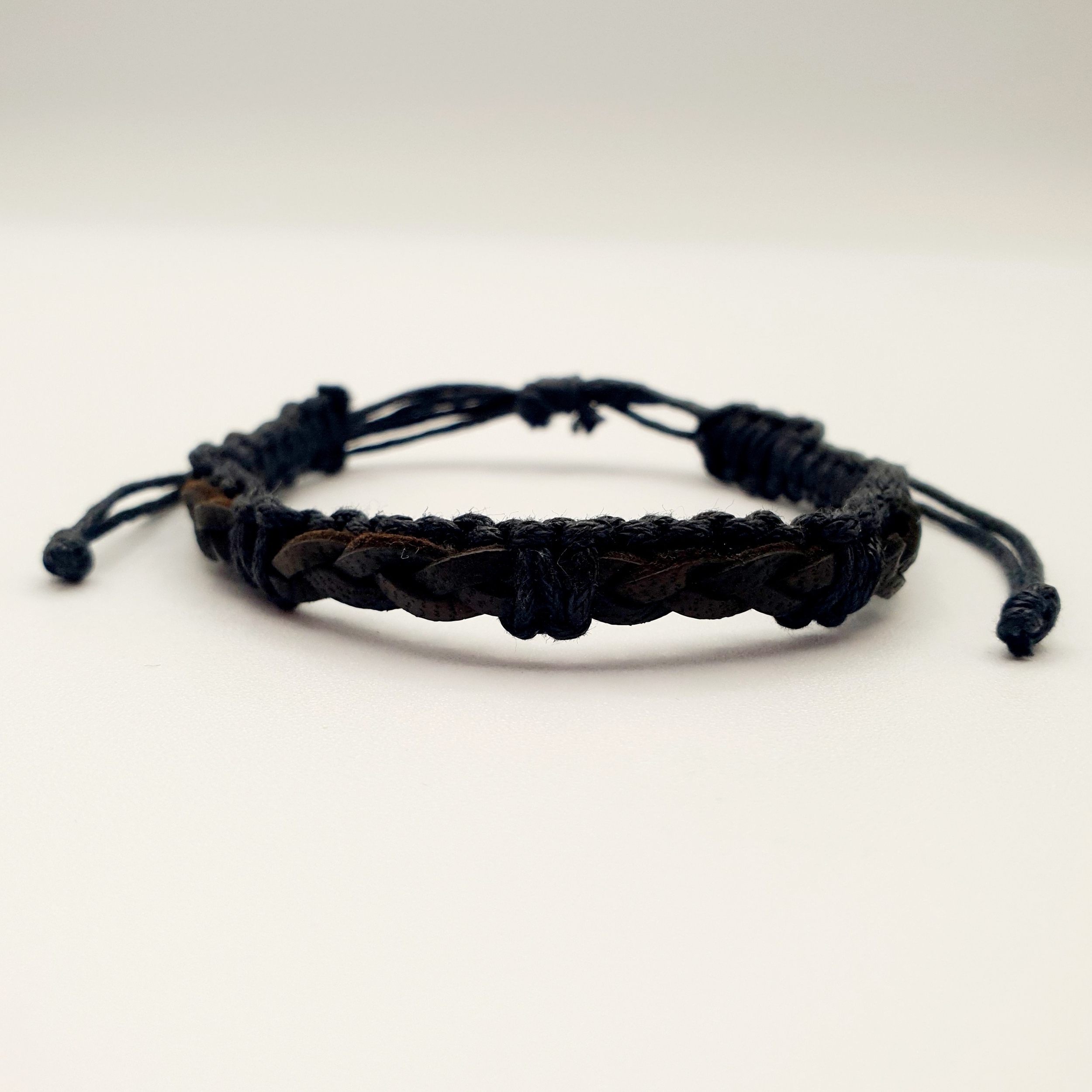 Bracelet cuir tressé