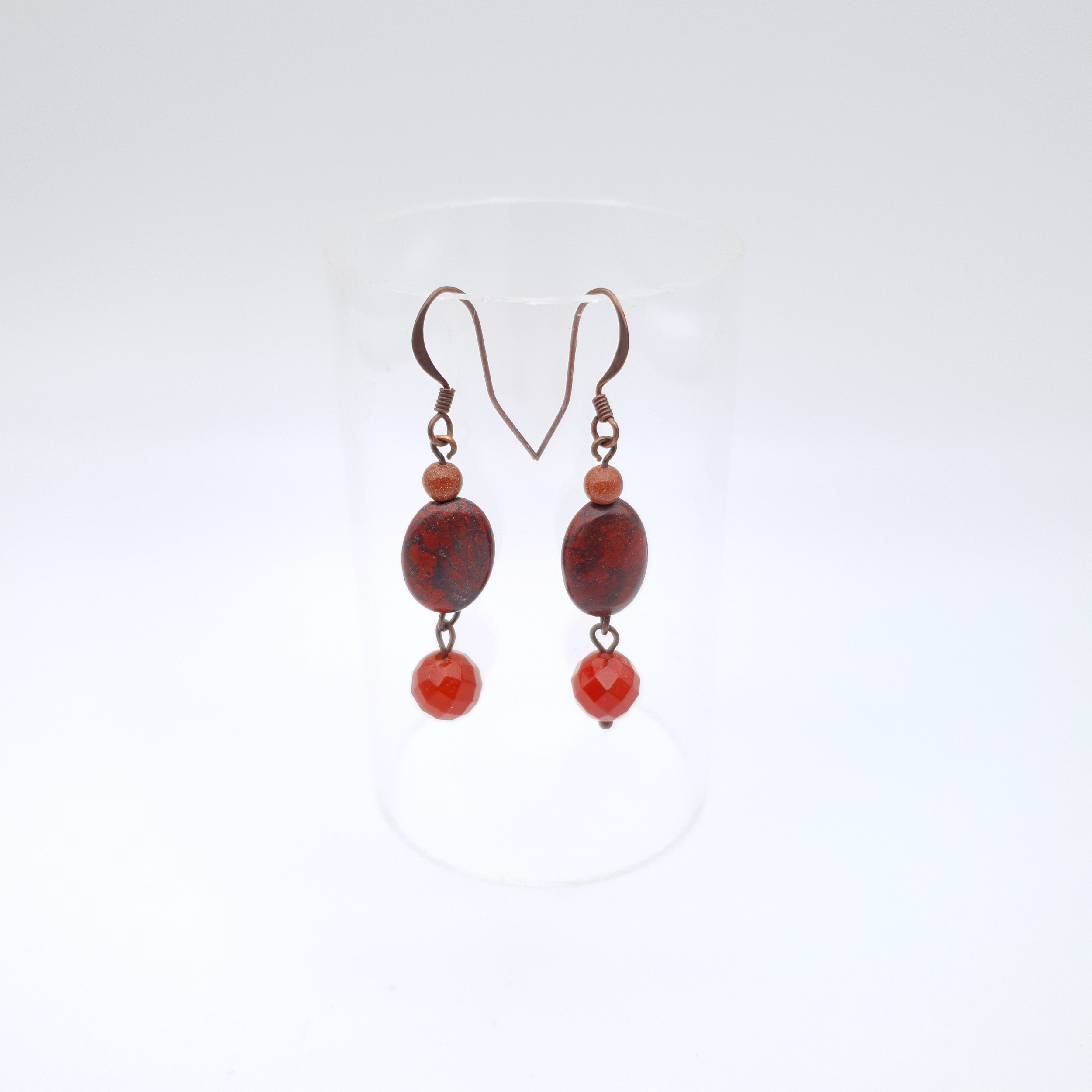 Boucles d'oreilles bronze.9