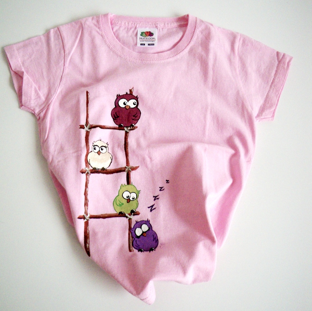 T-shirt hiboux 5-6 ans