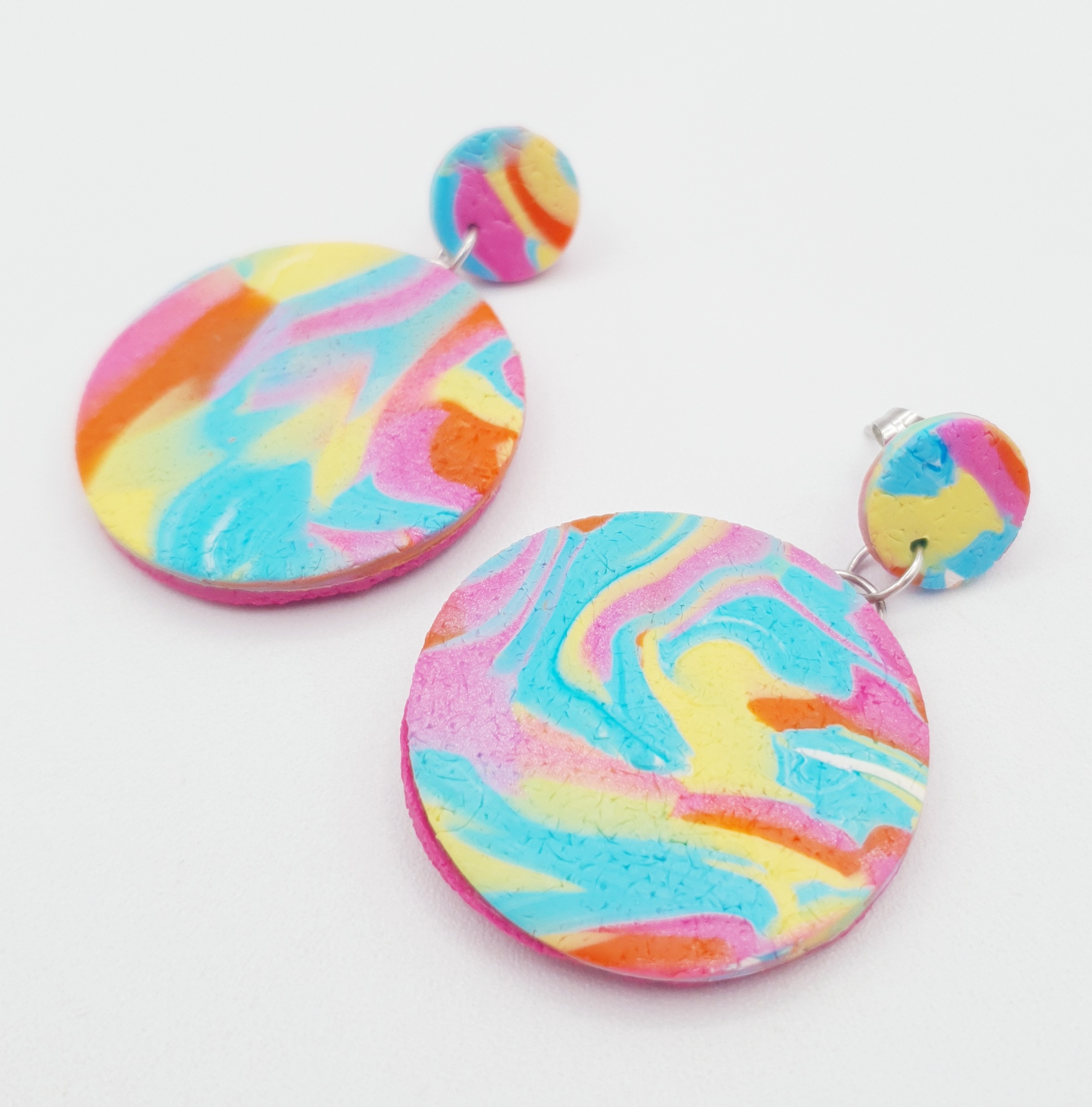 Boucles doreilles en argile.2