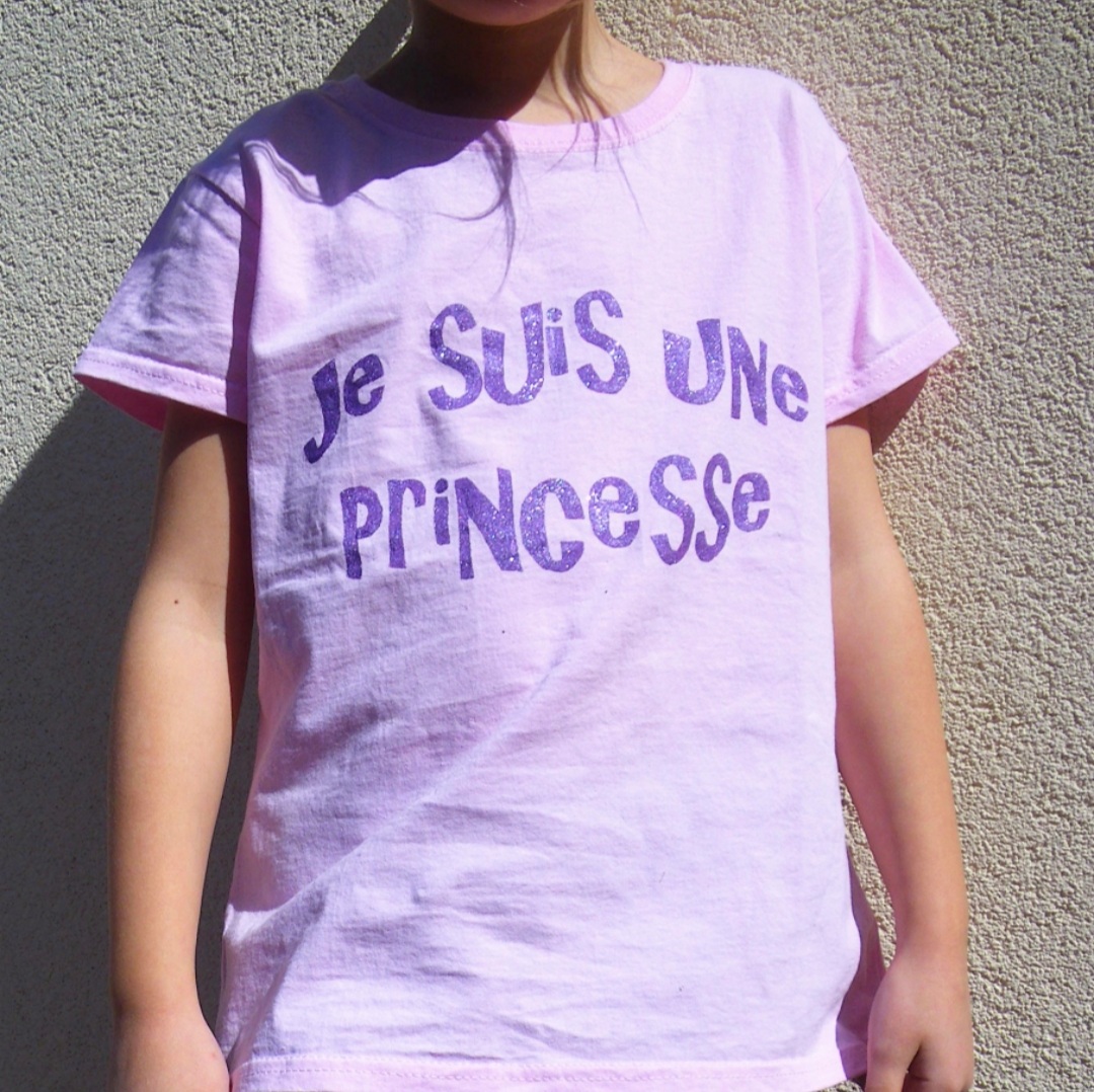 T-shirt je suis une princesse 9-11 ans