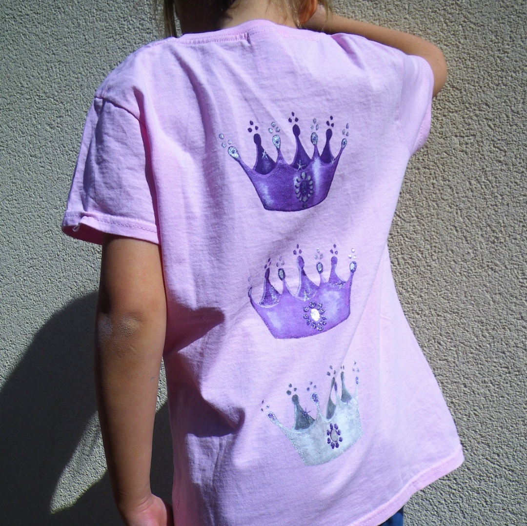 T-shirt je suis une princesse.2 9-11 ans