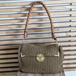 Sac crochet beige.6