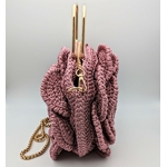 Sac crochet vieux rose.2