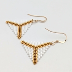 Boucles triangles blanches.2 - Chez'Cilou