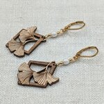Boucles ginkgo en bois d'érable - La Louve