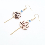 Boucles lotus bleues