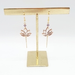 Boucles lotus violettes