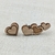 Puces d'oreilles coeurs - La Louve