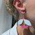 Boucles d'oreilles Blandine lilas