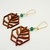 Boucles d'oreilles Linda acajou.2